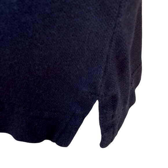 Esprit Vintage 80s 90s Black White Collar Retro Chic Preppy Crop Polo Shirt L - Picture 5 of 8